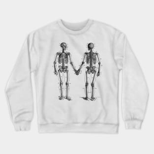 Skeletons Holding Hands Crewneck Sweatshirt